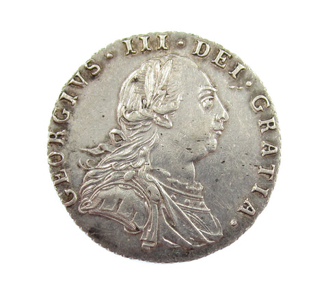 George III 1787 Sixpence - GVF