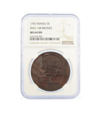 France 1792 5 Cinq Sols Token - NGC MS64BN