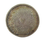 1702 Accession Of Queen Anne 35mm Silver Medal - By Croker