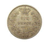 Victoria 1859 Sixpence - EF
