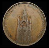 1842 Newcastle Exhibition of Art 42mm Copper Medal - EF
