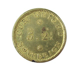 1821 Royal Mint Sovereign & Half Sovereign Brass Weights