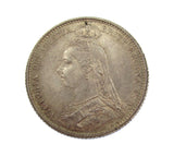 Victoria 1887 Sixpence - UNC