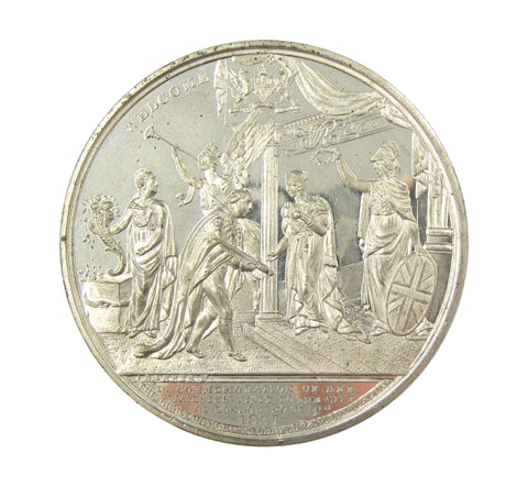 1837 Victoria Visit To The City Of London 61mm WM Medal - By Barber