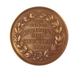 1914 Royal Agricultural Show Shrewsbury Silver & Bronze 38mm Medals