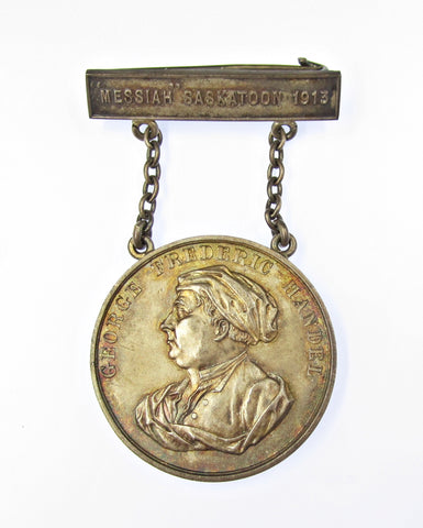 Canada 1913 Handel 'Messiah' Saskatoon Oratorio Society Silver Medal