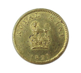 1821 Royal Mint Sovereign & Half Sovereign Brass Weights