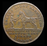 1795 Middlesex Kelly's Halfpenny Token - DH345c - EF