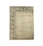 France c.1920 Committee For Tuberculosis Silver Plaque - By Michel