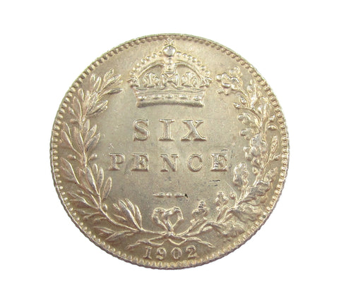 Edward VII 1902 Sixpence - EF