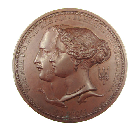 1851 Great Exhibition 77mm Cased Prize Medal - By Wyon