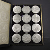 c.1830 Volume IV Set Of 12 x Holy Scripture 73mm Medals - By Thomason