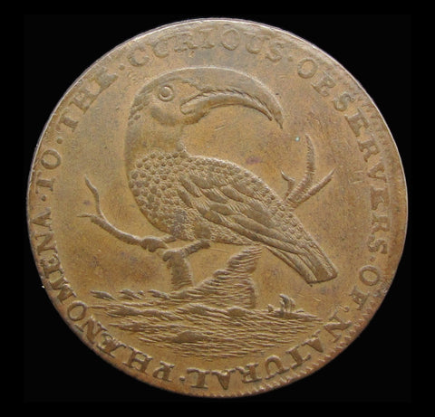 Middlesex Hall's c.1795 Halfpenny Token - DH319c - VF+