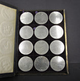 c.1830 Volume IV Set Of 12 x Holy Scripture 73mm Medals - By Thomason
