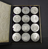 c.1830 Volume V Set Of 12 x Holy Scripture 73mm Medals - By Thomason