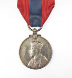 George V Faithful Service Medal - Cased
