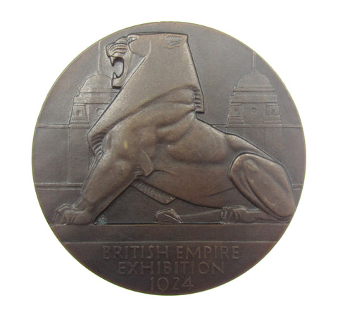 1924 British Empire Exhibition 51mm Bronze Medal - Cased