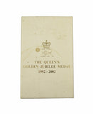 2002 Elizabeth II Golden Jubilee Medal On Ribbon - Boxed