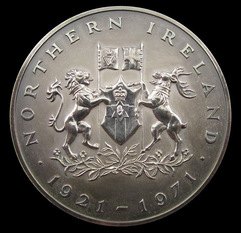 1971 Northern Ireland Parliament 50th Anniversary 45mm Silver Medal