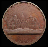 1858 Inauguration Of Aston Hall 74mm Medal - By Ottley