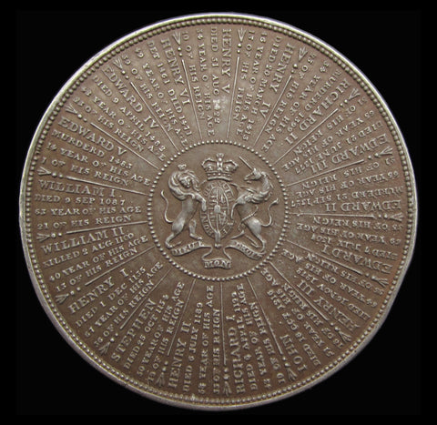 c.1820 Chronology Of The Reigns Of England 51mm Medal
