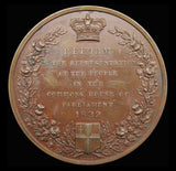 1832 Reform Bill 51mm Bronze Medal - By Wyon