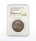 1745 Carlisle Recaptured Jacobite Rebels Retreat To Scotland 33mm Silver Medal