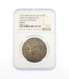 1745 Carlisle Recaptured Jacobite Rebels Retreat To Scotland 35mm Silver Medal