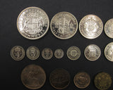 George VI 1937 15 Coin Cased Proof Set - Crown To Maundy
