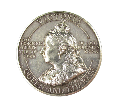 1897 Jubilee St Luke's Church Manningham 38mm Silver Medal - By Bowcher