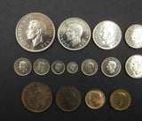 George VI 1937 15 Coin Cased Proof Set - Crown To Maundy