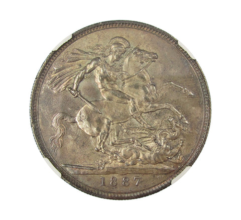 Victoria 1887 Crown - NGC MS62