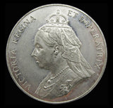 1897 Diamond Jubilee White Metal Medal By Heaton - Cased