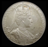 1902 Edward VII Coronation 55mm Silver Medal - Cased