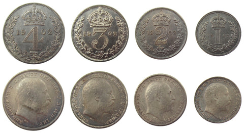 Edward VII 1902 Matt Proof Maundy Set