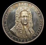 1889 Guy's Hospital 'Butterworth' 32mm Silver Medal - By Adams