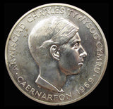 1969 Investiture Of Charles Prince Of Wales Silver Medal - Cased