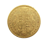 Victoria 1862 Half Sovereign - Key Date - GF