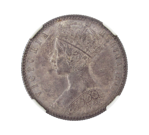 Victoria 1849 Godless Florin - NGC AU58