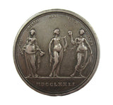 1772 David Garrick 40mm Silver Medal - By Pingo