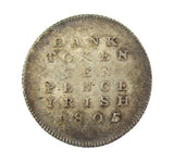 Ireland 1805 George III Ten Pence Bank Token - EF