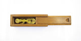 Vintage Brass Bush'd Portable Sovereign & Half Sovereign Scales