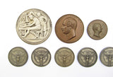 Set of 8 x Named Photographic Society Medals inc Emerson Medal