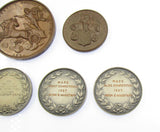Set of 8 x Named Photographic Society Medals inc Emerson Medal