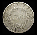 Greece Ionian Islands 1851 30 Lepta - Fine
