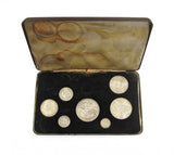 Victoria 1887 Cased Specimen Set - Crown to Threepence