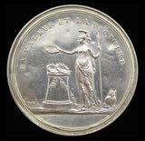 France 1807 Napoleon Victories Silver Plated Medal Box With Paper Roundels