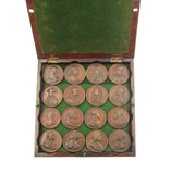 1731 Dassier's Kings & Queens Of England Set Of 32 Medals - Cased
