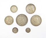 Victoria 1887 Cased Specimen Set - Crown to Threepence