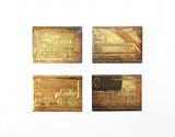 1975 Passenger Railway 150th Anniversary Set of 4 x Silver Ingots